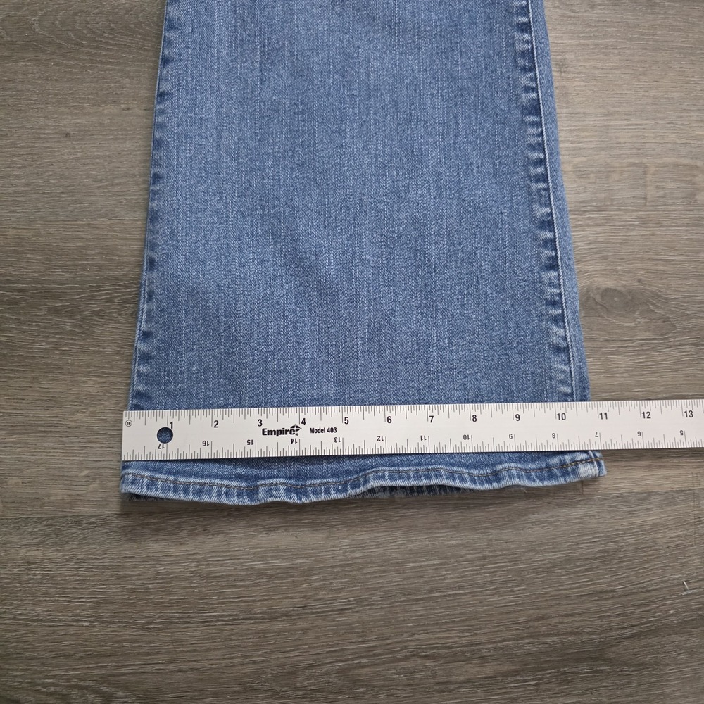 Madewell Skinny Flare Jeans 33 Medium Wash Stretch Denim Y2K Boho Festival - Picture 14 of 15